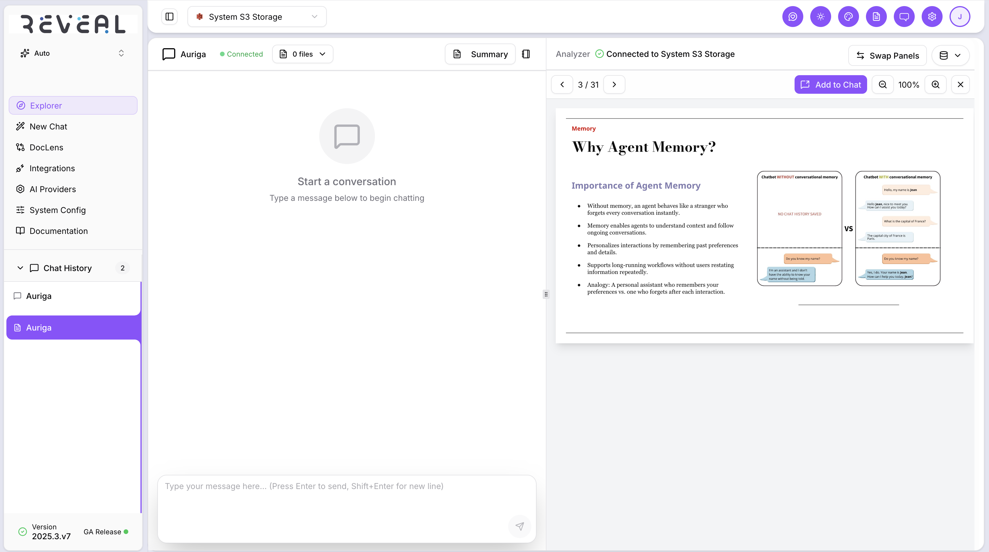 Chat — File Preview in Analyzer Panel