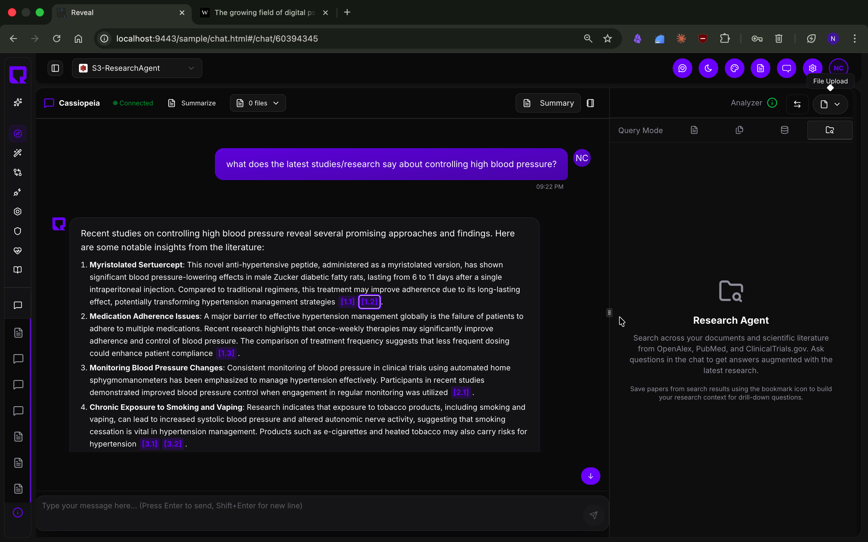Research Agent — Answer with Citations