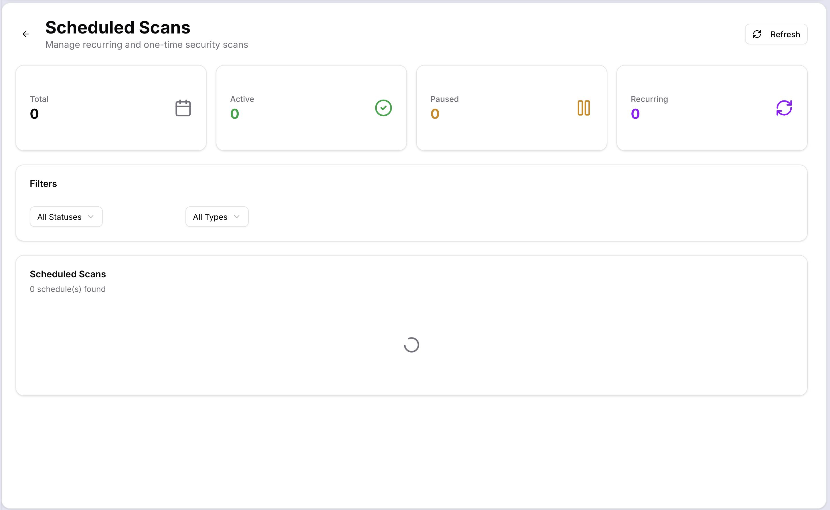 Scheduled Scans
