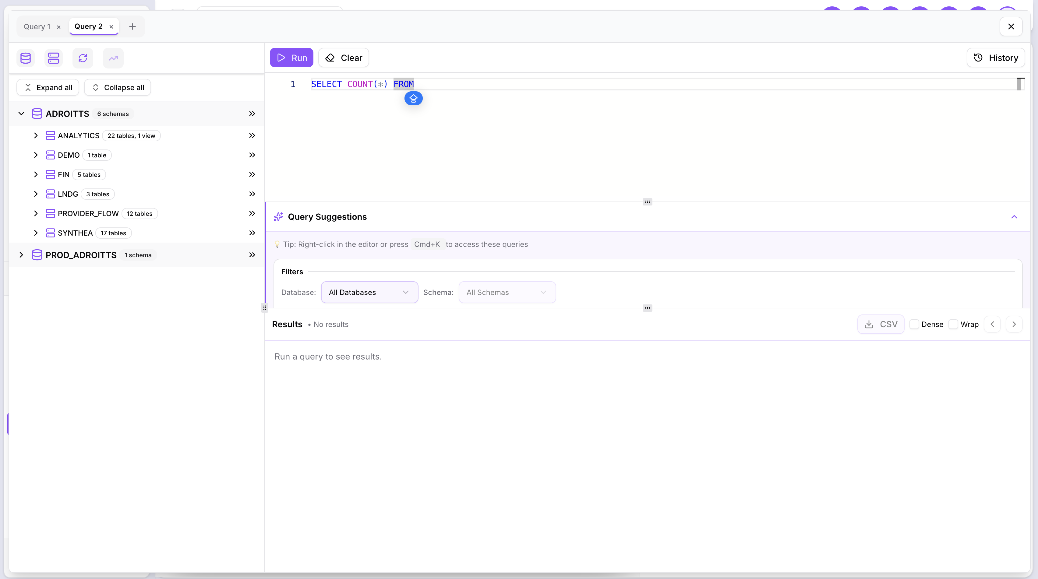 SQL Query Editor