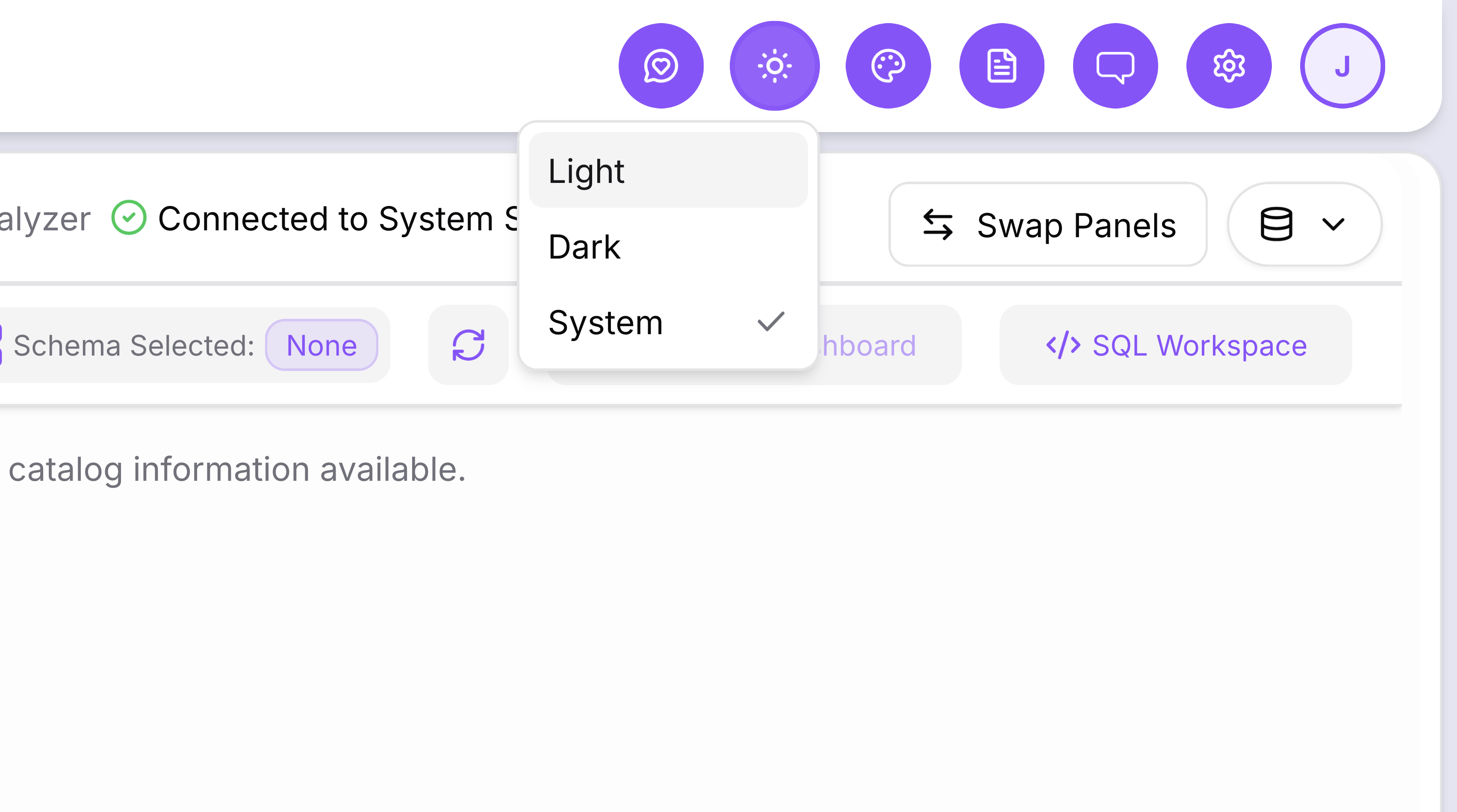 Theme selector