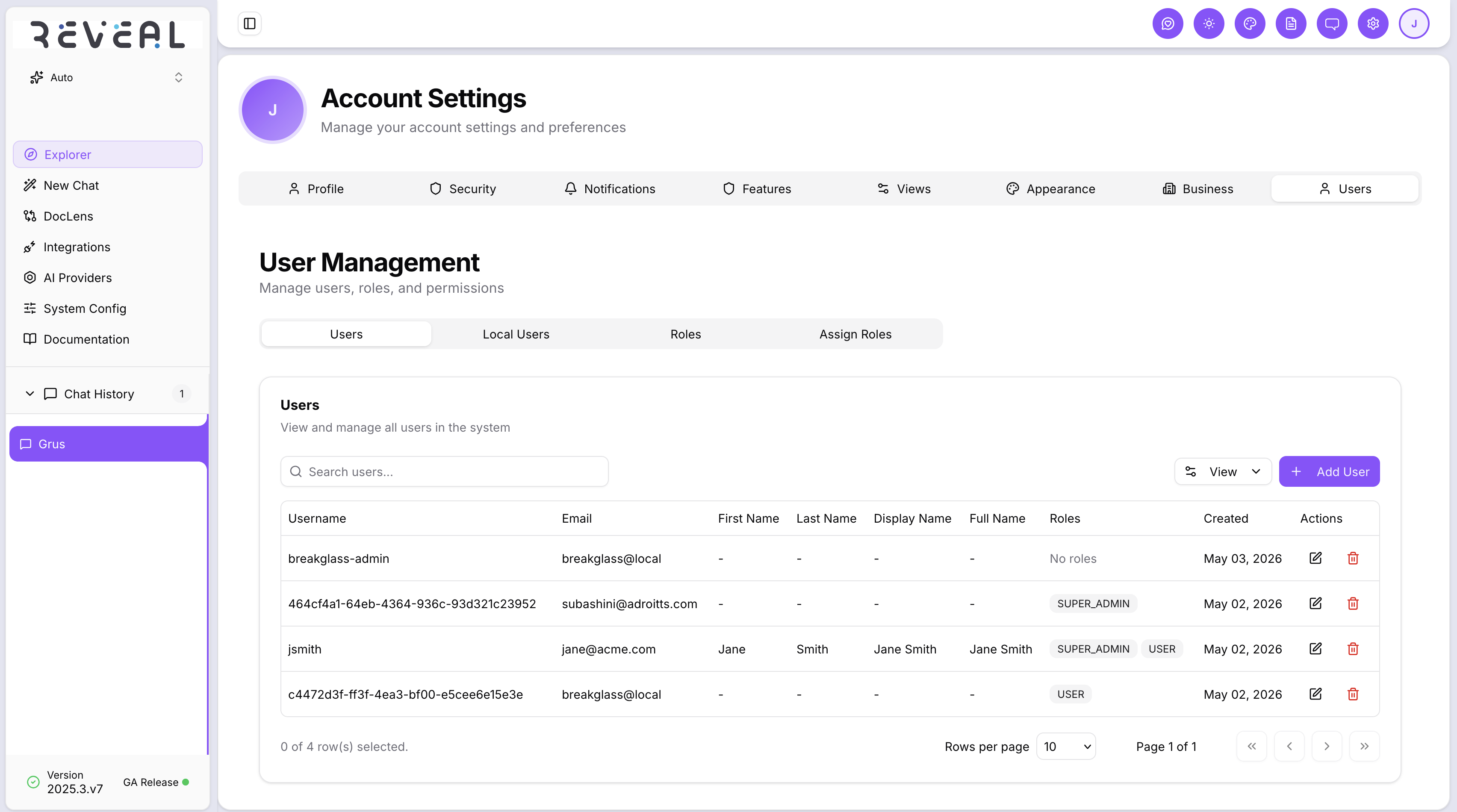 User Management